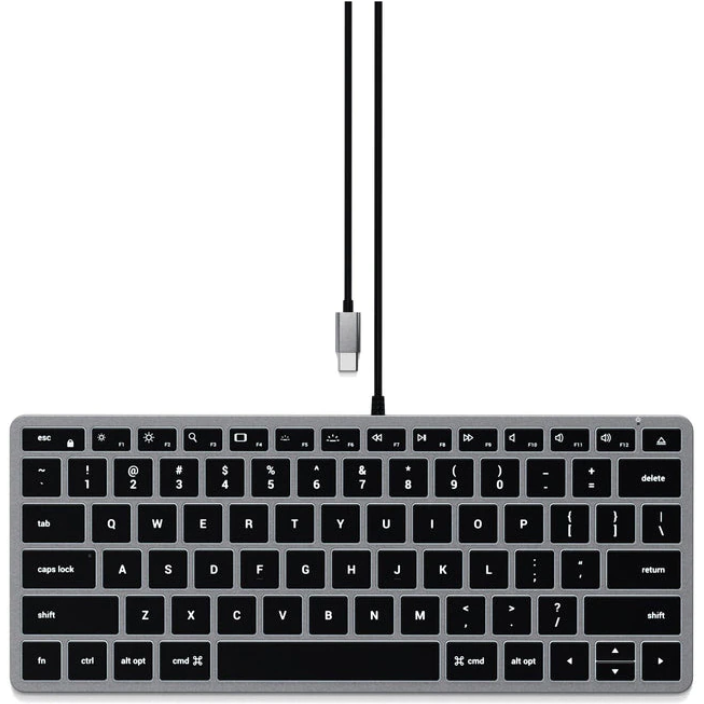 Tastatura Slim W1 USB-C US Gri