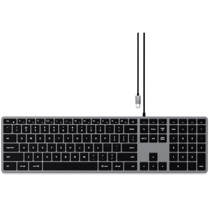 Tastatura Slim W3 USB-C US Gri