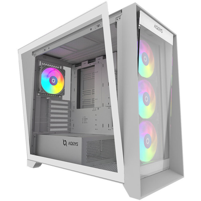 Carcasa Aqirys XO-1 ARGB Alb — imaginea 2