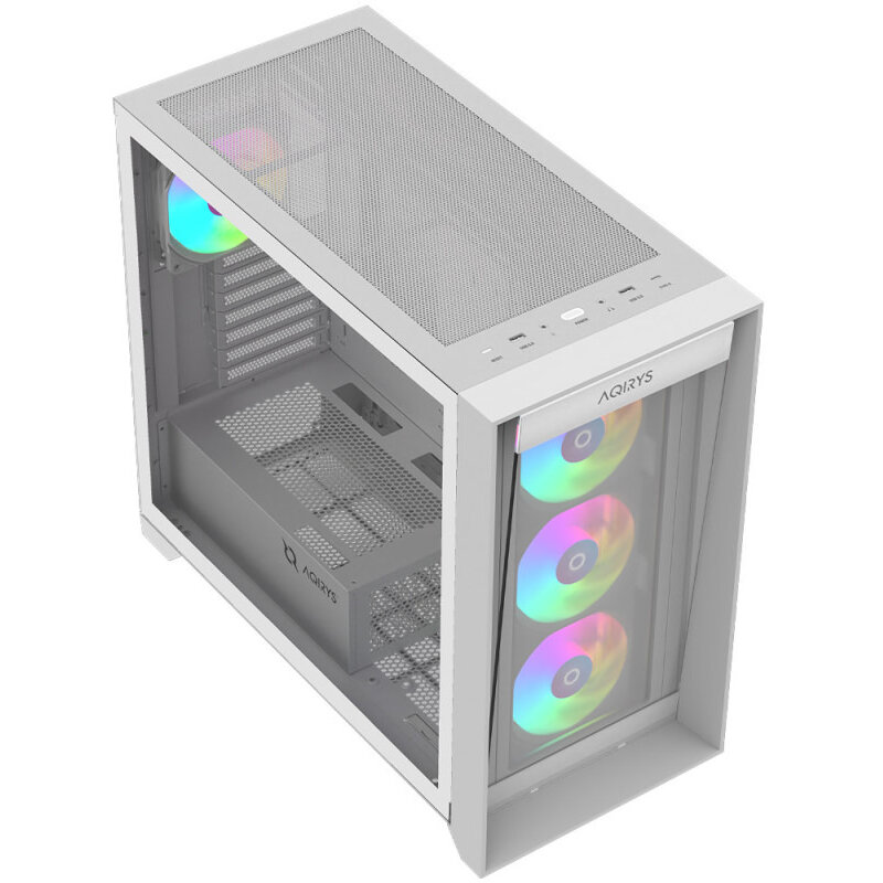 Carcasa Aqirys XO-1 ARGB Alb — imaginea 3