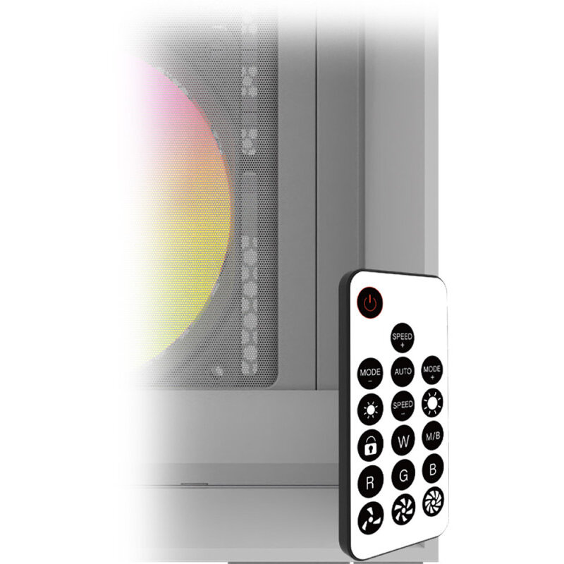 Carcasa Aqirys XO-1 ARGB Alb — imaginea 5