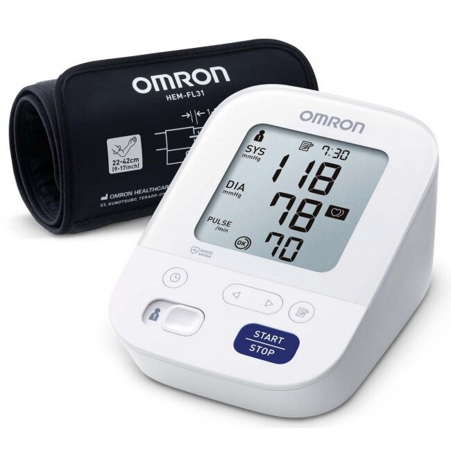 Tensiometru Memoria Rezultatelor 120 Manseta 22-42cm 40-180batai/min +/-5% 0 - 299mmHg Alb