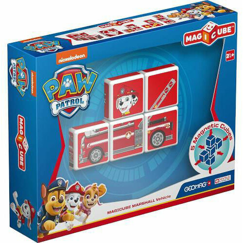 Jucarie Set Constructie Magnetic Magicube Paw Patrol Pompierul Marshall