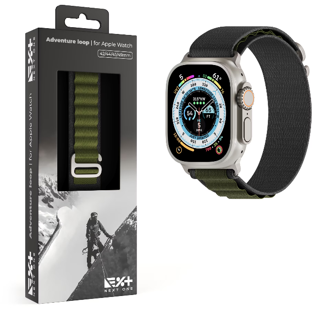Curea Adventure Loop  Apple Watch  42/44/45/49mm Verde