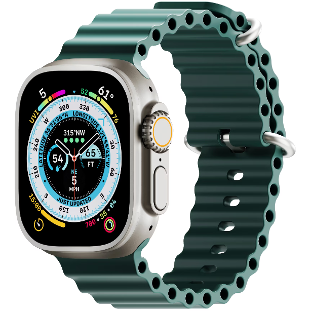 Curea H2O Band Apple Watch 42/44/45/49mm  Deep Sea Green