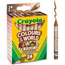 24 Mini Creioane Colorate Culorile Lumii Multicolor