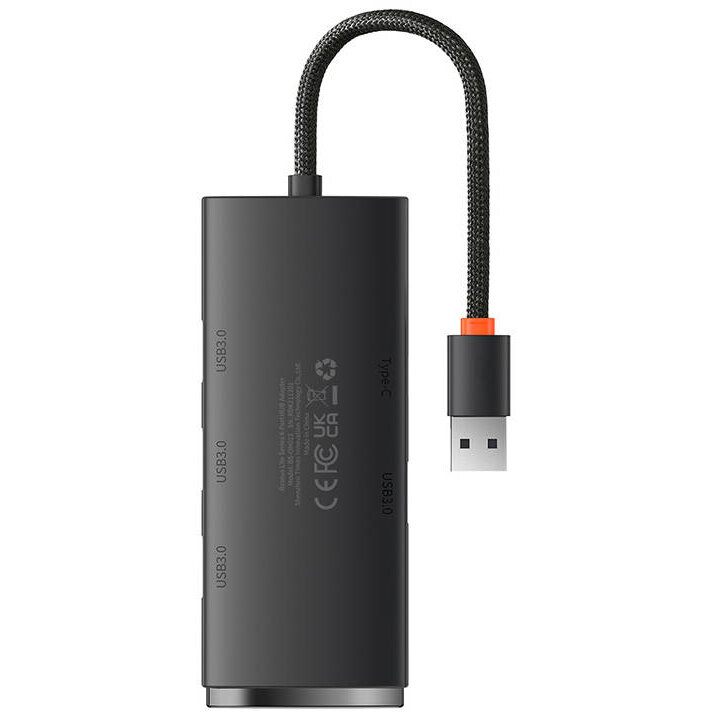 Cablu de date Lite Series, USB - 4x USB 3.0, 5Gbps, 25cm, Negru