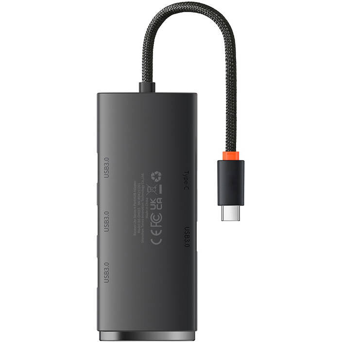 Hub Extern Lite Series USB-C la 4x USB 3.0 5Gbps Cablu 25CM Negru