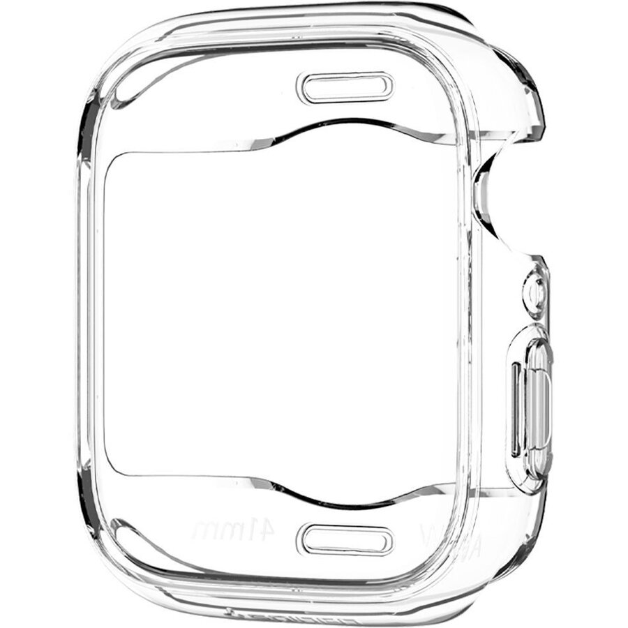 Accesoriu smartwatch Ultra Hybrid compatibila cu Apple Watch 7/8/9 41mm Crystal Clear