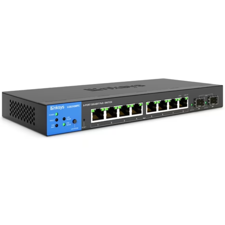 Switch LGS310C-EU 8 Porturi Gigabit 2 Porturi SFP Negru