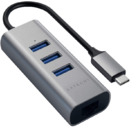 USB-C 3x USB 3.0 Ethernet Gri