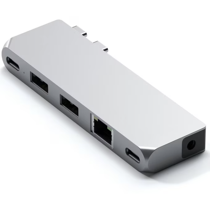 Hub Pro Mini Docking  Aluminiu 1xUSB4 96W  1xHDMI 6K 60Hz  2 x USB-A 3.0  1xEthernet  1xUSB-C  1xAud