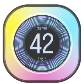 LCD Waterblock iCUE LINK RGB Alb