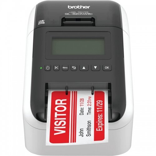 Imprimanta Brother Etichete QL-820NWBc Alb — imaginea 2