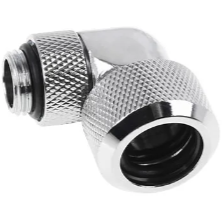 Adaptor 6mm HardTube 90°  G1/4  Chrome