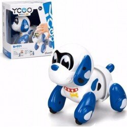Jucarie Robo Dog Ruffy 3ani+ Plastic Albastru/Alb