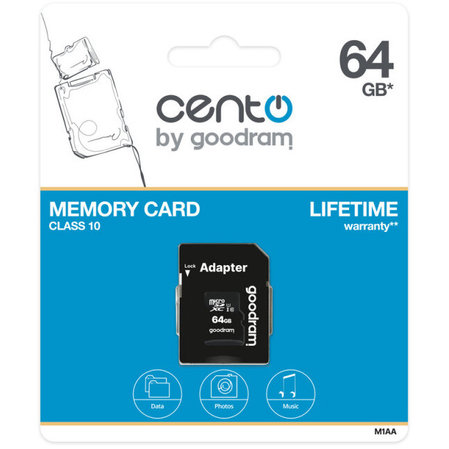 Card de Memorie 64GB microSD Clasa 10 + Adaptor SD