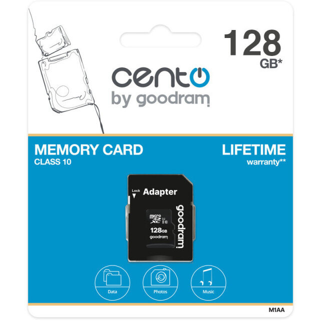 Card de Memorie 128GB microSD Clasa 10 + Adaptor SD