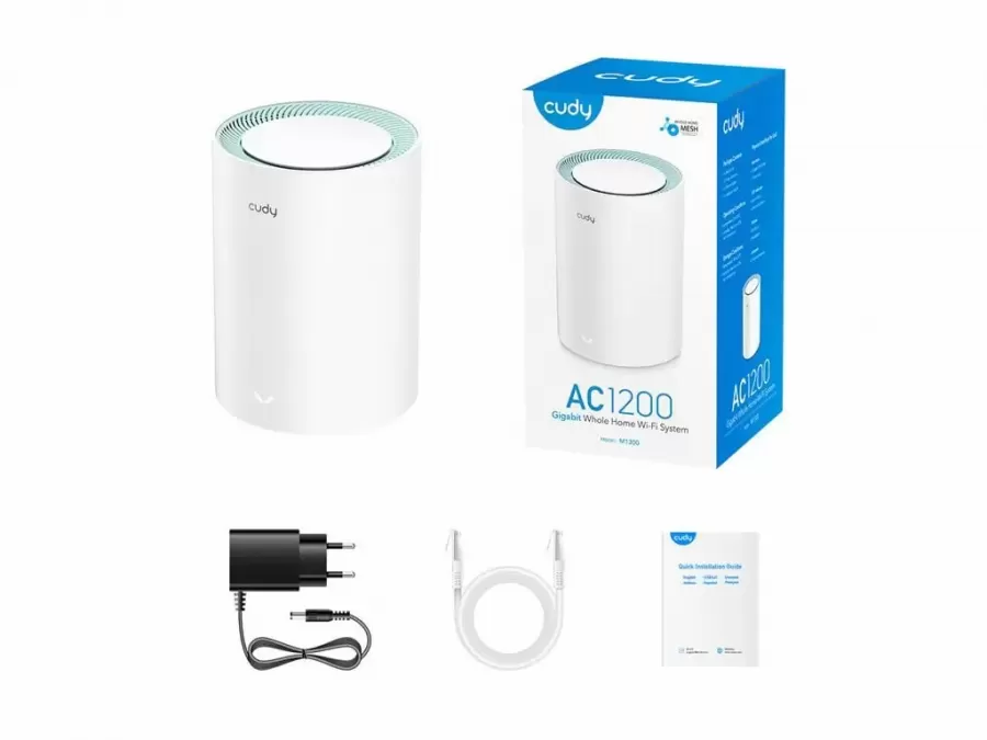 Sistem Mesh Wi-Fi Cudy AC1200 M1300 1x LAN White