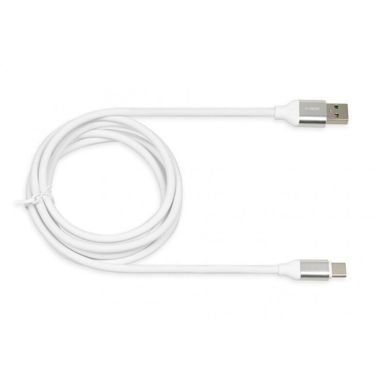 Cablu de date IKUMTCWQC 1.5m USB 2.0 USB A - USB C Alb