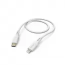 Cablu Date/Incarcare Hama USB-C Lightning 1.5m Alb