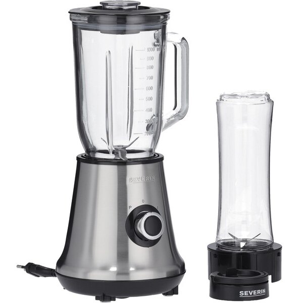 Blender Smoothie Mix & Go 1l 500W 22.000RPM 2 Trepte Viteza Argintiu