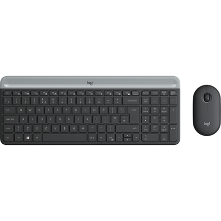 Kit Wireless Resigilat MK470 Tastatura USB Layout US Graphite + Mouse Optic USB Graphite