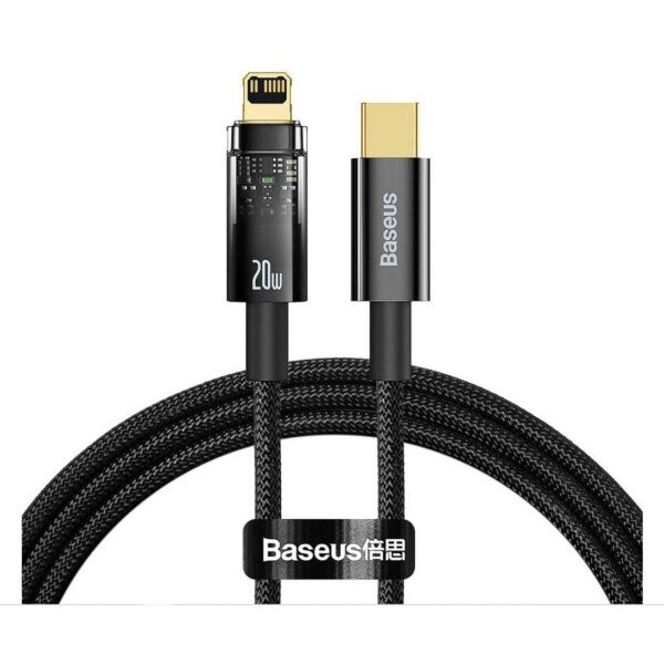 Cablu de date USB-C Lightning Incarcare Rapida 2m Negru