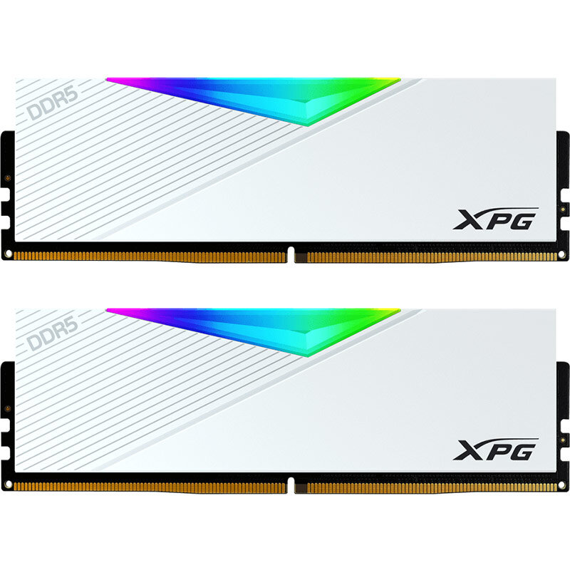 Memorie ADATA XPG Lancer RGB White 64GB DDR5 6000MHz CL30 Dual Channel Kit - imagine 2