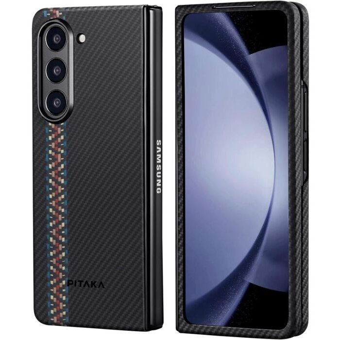 Husa Pitaka MagEZ Air Aramida 600D pentru Samsung Galaxy Z Fold5 Rhapsody