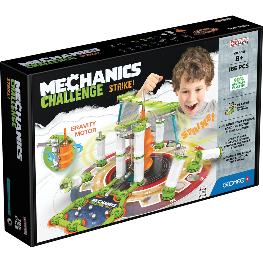 Set Constructie Magnetic Mechanics Challenge Strike 185 Piese Multicolor