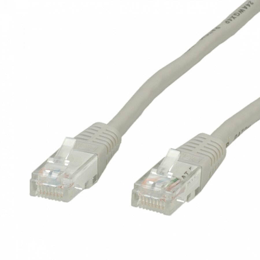 Patchcord UTP Cat 5E 10m Grey