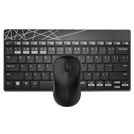 Kit Rapoo Tastatura Mouse 8000M  Negru
