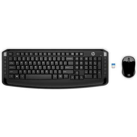 Kit HP Tastatura Mouse Wireless  300 PL Negru