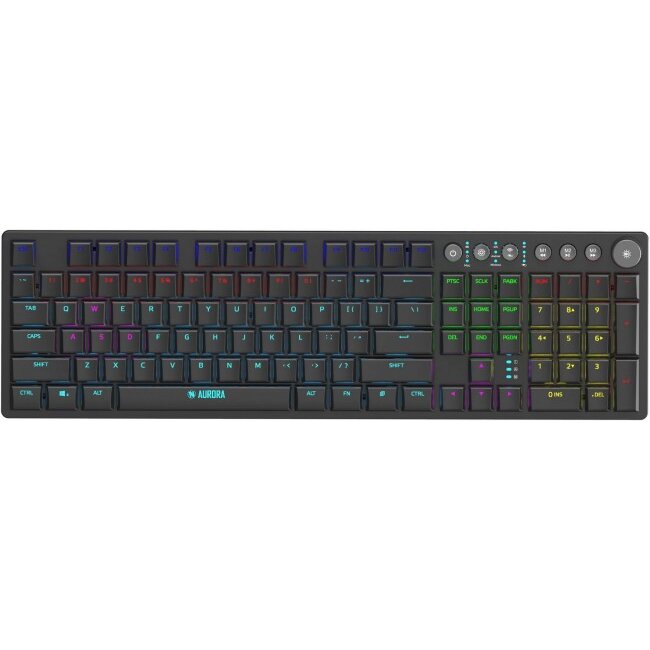 Tastatura Aurora K-6 Low Profile Led Negru