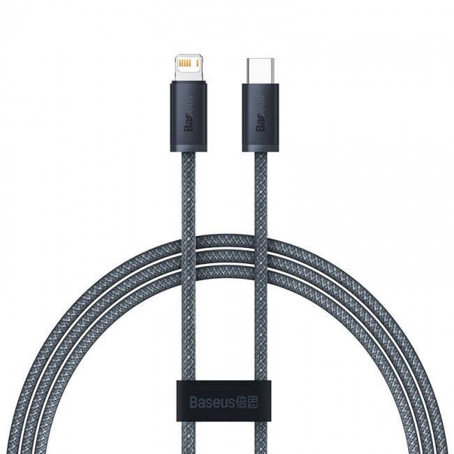 Cablu Date/Incarcare USB-C Lightning 2m Gri