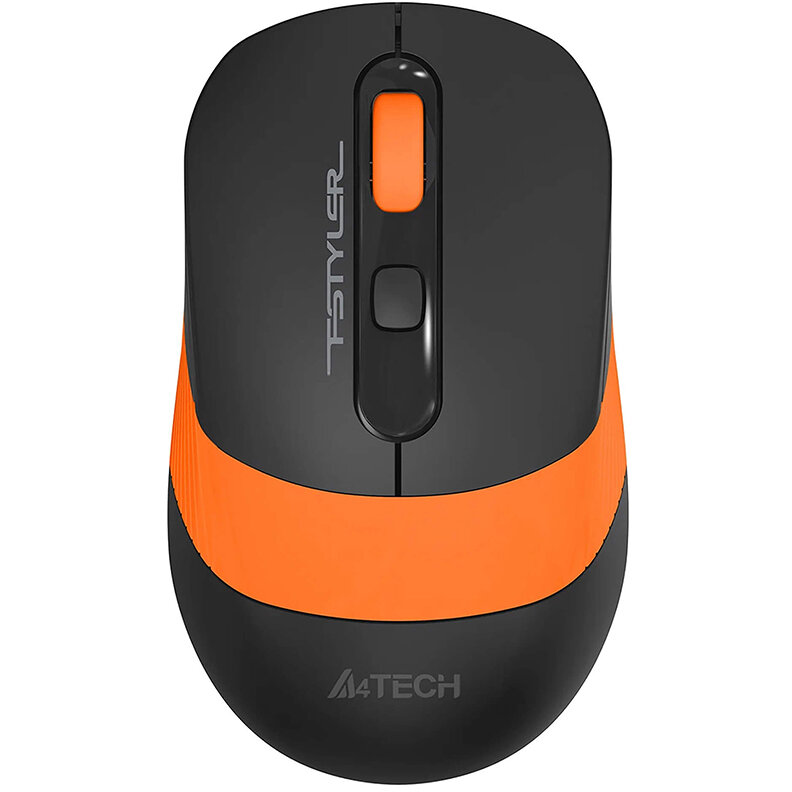 Mouse Optic A4-FG10O Wireless 2.4GHz 2000DPI Negru/Portocaliu