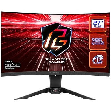 Monitor LED Curbat Phantom Gaming PG27Q15R2A 27 inch QHD VA 6ms 165Hz Black