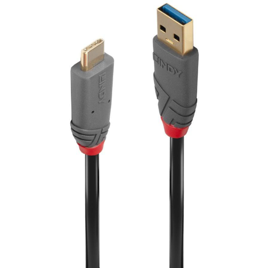 Cablu Date 1.5m USB 3.2 Type A - C PD Negru