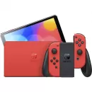 Consola Switch OLED Nintendo Mario Bluetooth WiFi Ethernet Stocare 64GB Red Edition
