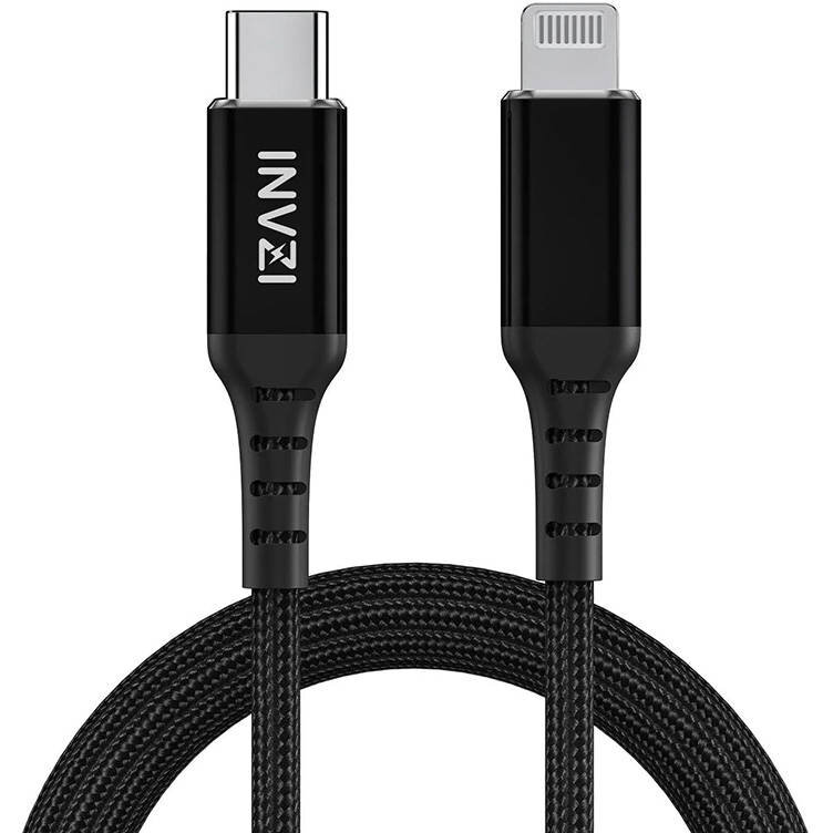 Cablu de date , USB-C la Lightning, MFi, 2m, Negru
