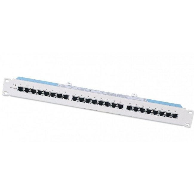 Patch Panel 19inch 1U Grey