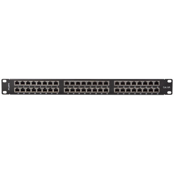 Patch Panel 19inch 1U Black