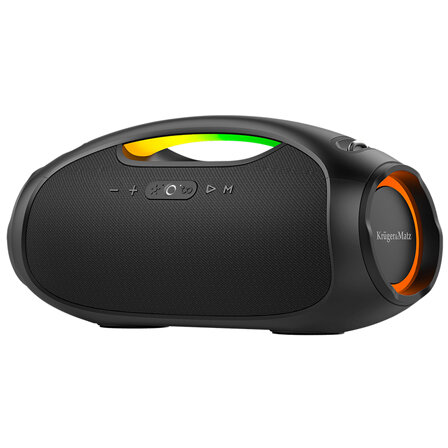 Boxa Portabila KM0572  STREET X-BASS 60W Iluminare RGB Bluetooth Negru