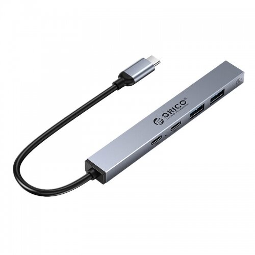 Hub USB BC1-5CP 2x USB 2.0 2x USB-C  0.15m Gri