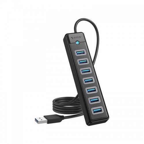 Hub USB PW7U-U3-10-BK 1m 7x USB 3.2 Gen1 Negru