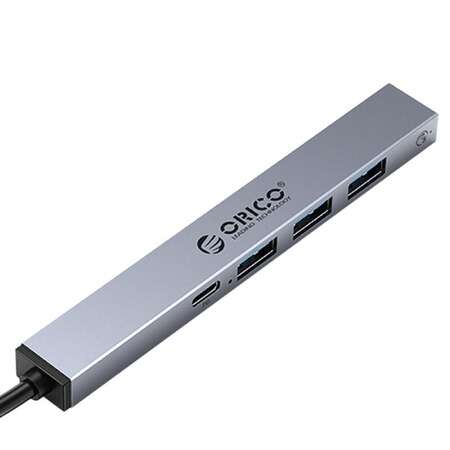 Hub USB Orico BC1-5P   3x USB 2.0 1x USB-C 0.15m Gri