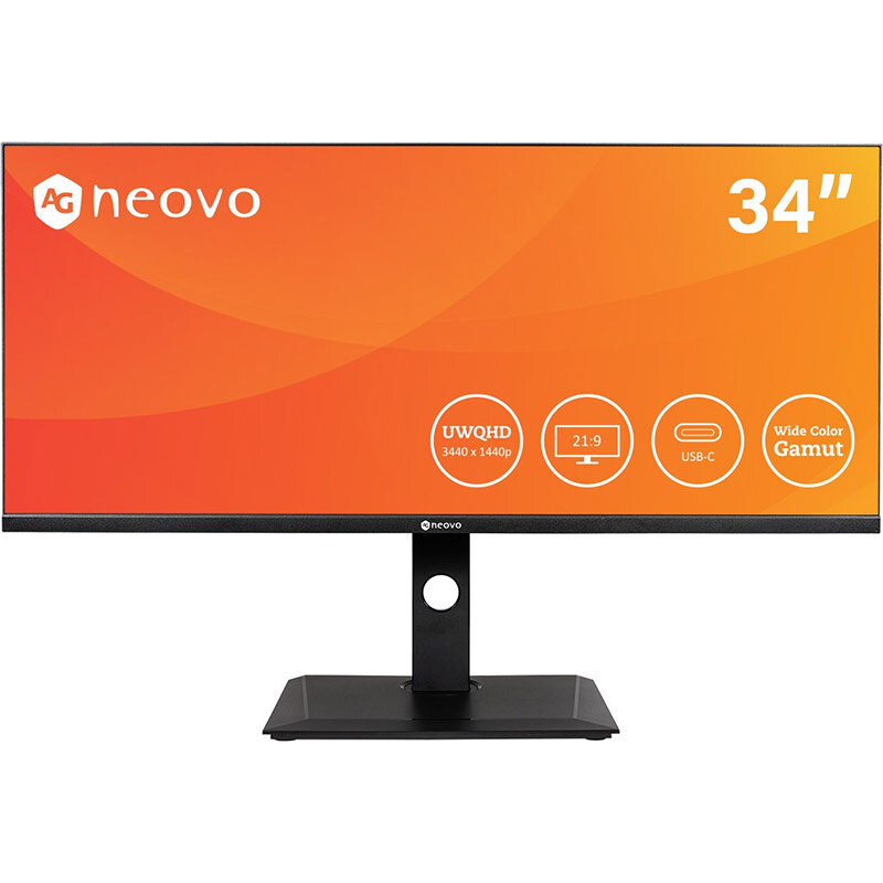 Monitor LED DW-3401 34 inch UWQHD IPS 5ms 60Hz Black