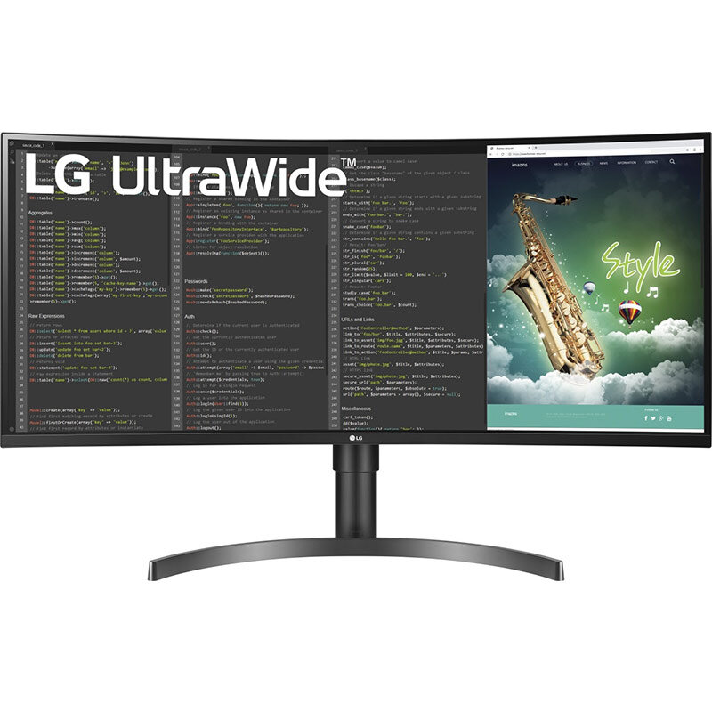 Monitor LED Curbat UltraWide 35WN75CP-B 35 inch UWQHD VA 5ms 100Hz Black