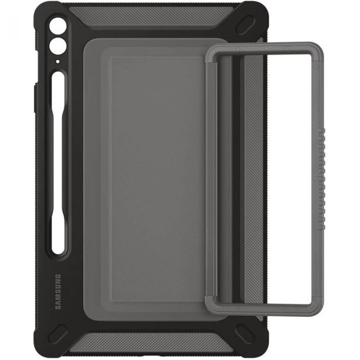 Husa Samsung Outdoor Cover Galaxy Tab S9 FE Plus Negru — imaginea 3